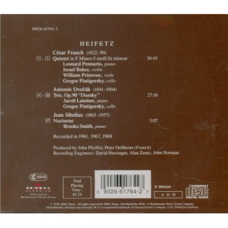 FRANCK - Heifetz - Quintette pour piano et cordes en fa mineur FWV.7