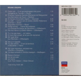 Bizet, Gounod, Berlioz, Offenbach, Hahn, Messager