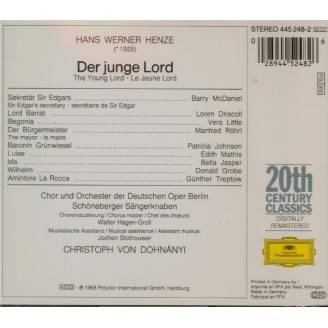 HENZE - Christoph von Dohnanyi - Der junge Lord