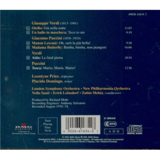 Leontyne Price & Placido Domingo - Verdi & Puccini Duets