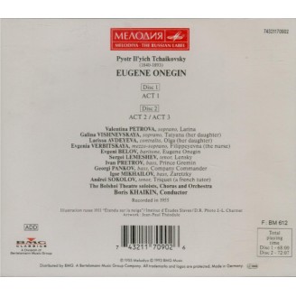 TCHAIKOVSKY - Khaikin - Eugène Onéguine, op.24
