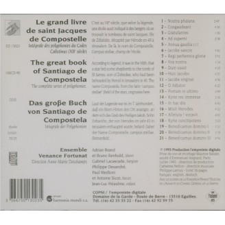 Le grand livre de Saint-Jacques de Compostelle Intégrale des polyphonies du Codex Calixtinus (XIIe siècle)