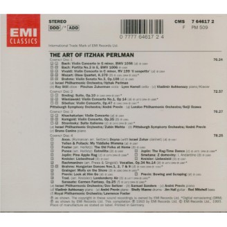 L'art de Itzhak Perlman