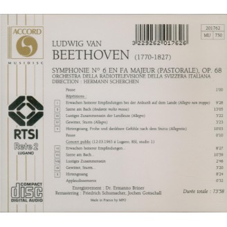 BEETHOVEN - Scherchen - Symphonie n°6 op.68 'Pastorale' Concert et répétitions (1965)