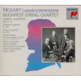 MOZART - Budapest Quartet - Quintettes à cordes n°1-6
