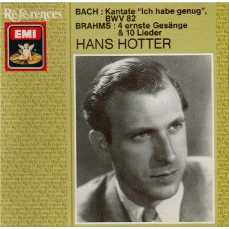 BRAHMS - Hotter - Ernste Gesänge, quatre chants sérieux pour basse solo