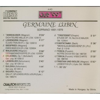 Lubin (soprano 1891-1979) soprano 1891-1979