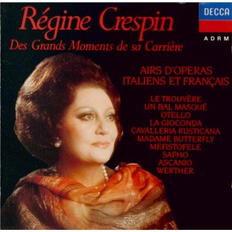 Des grands moments de sa carrière (Airs français, italiens)