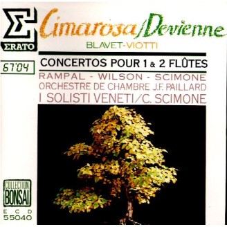 DEVIENNE - Rampal - Symphonie concertante pour deux flûtes op.76