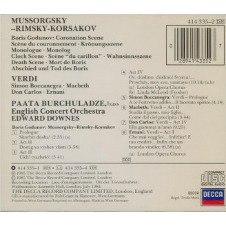 Paate Burchuladze - Verdi et Moussorgski