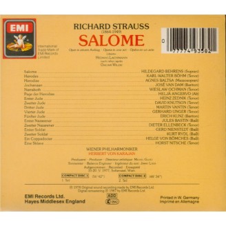 STRAUSS - Karajan - Salomé, opéra op.54