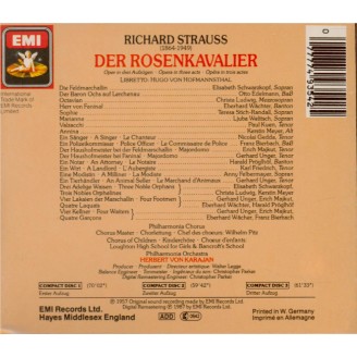 STRAUSS - Karajan - Der Rosenkavalier (Le chevalier à la rose), opéra op version stéréo