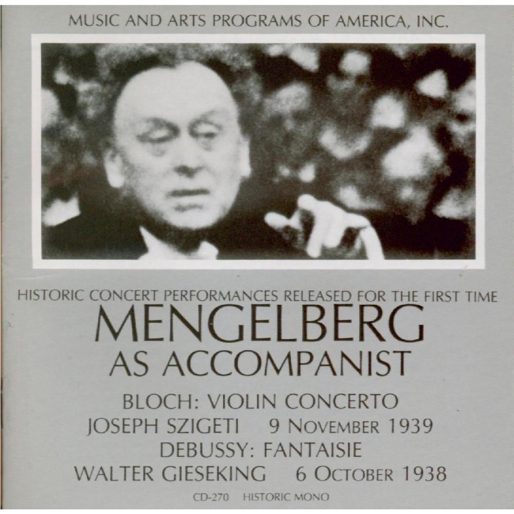 Mengelberg as accompanist (import Japon)