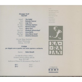 VERDI - Karajan - Falstaff, opéra en trois actes live Salzburg 10 - 8 - 1957