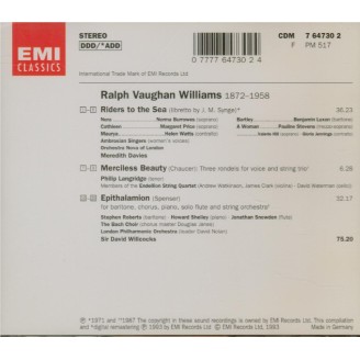 VAUGHAN WILLIAMS - Willcocks - Riders to the sea