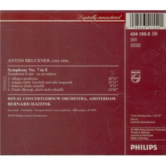 BRUCKNER - Haitink - Symphonie n°7 en mi majeur WAB 107