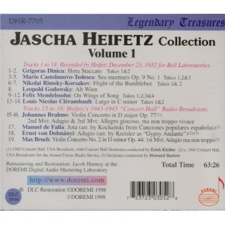 The Jascha Heifetz Collection Vol.1