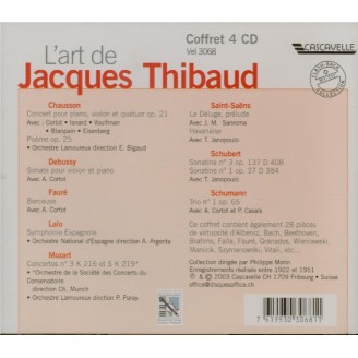 L'art de Jacques Thibaud
