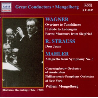 WAGNER - Mengelberg - Tannhäuser WWV.70 : ouverture