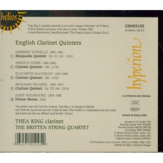 English Clarinet Quintets