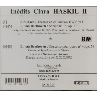 Inédits Clara Haskil II