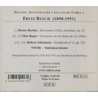 BERLIOZ - Busch - Benvenuto Cellini : ouverture