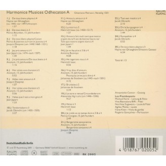 Harmonice Musices Odhecaton A