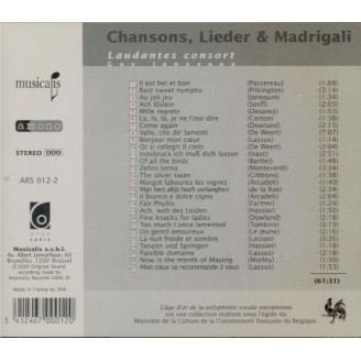 Chansons, Lieder & Madrigali