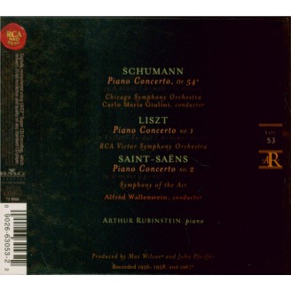 SCHUMANN - Rubinstein - Concerto pour piano et orchestre en la mineur op Vol.53