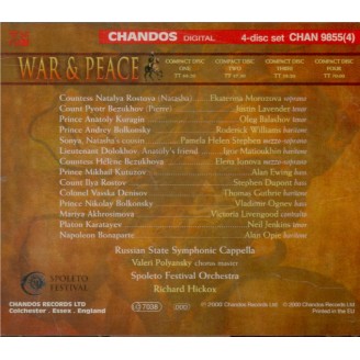 PROKOFIEV - Hickox - Guerre et paix, opéra en 5 actes op.91