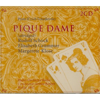 TCHAIKOVSKY - Rother - La Dame de Pique op.68 (abrégé en allemand) abrégé en allemand