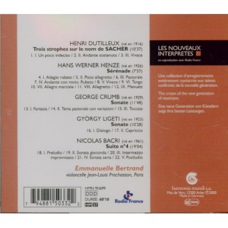 Oeuvres pour violoncelle