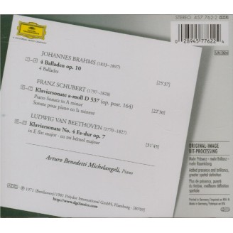 BRAHMS - Michelangeli - Quatre ballades pour piano op.10 'Edward'