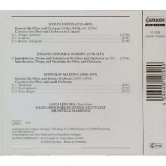 Concertos pour hautbois