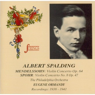 MENDELSSOHN-BARTHOLDY - Spalding - Concerto pour violon et orchestre en