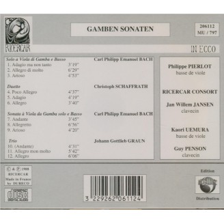 Sonates pour viole de gambe