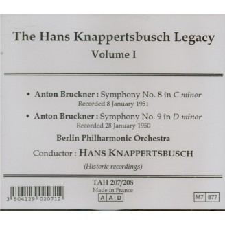 BRUCKNER - Hans Knappertsbusch - Symphonies n° 8 & 9 (Hans Knappertsbusch Legacy Vol.1)