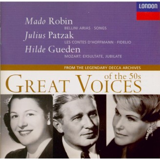 Great voices of the 50's Vol.3 (Mado Robin, Julius Patzak, Hilde Gueden)