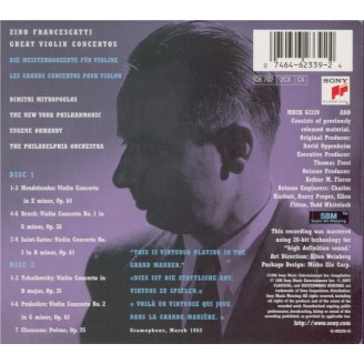 Great Violin Concertos