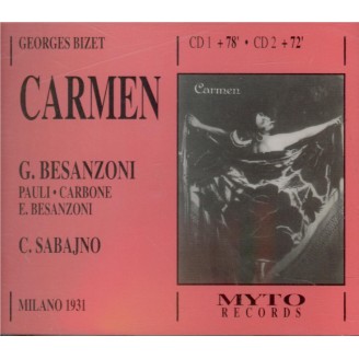 BIZET - Sabajno - Carmen, opéra comique WD.31 (en italien) en italien