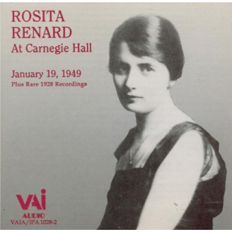 Rosita Renard at Carnegie Hall  January 19, 1949