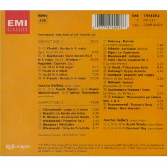 Récital Jascha Heifetz
