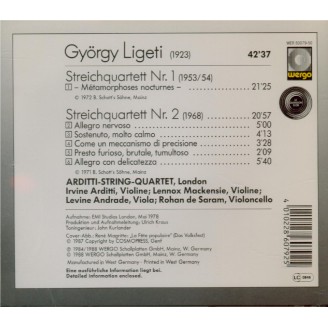 LIGETI - Arditti String - Quatuor à cordes n°1 'Métamorphoses nocturnes
