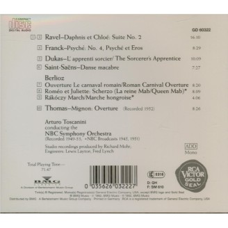 RAVEL - Toscanini - Daphnis et Chloé, suite d'orchestre n°2
