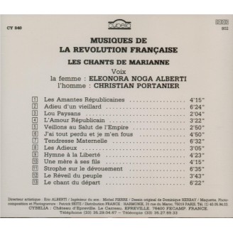 Musiques de la Révolution Française : les chants de Marianne