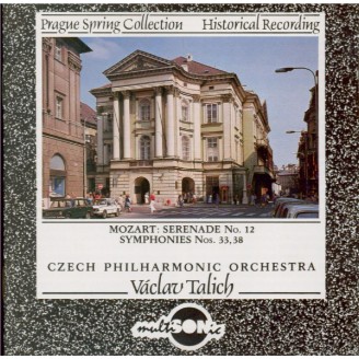 MOZART - Vaclav Talich - Sérénade n°10, pour instruments à vent  (extraits), symphonies n° 33 & 38