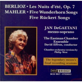 BERLIOZ - DeGaetani - Les nuits d'été op.7 Chamber orchestra versions by Philip West