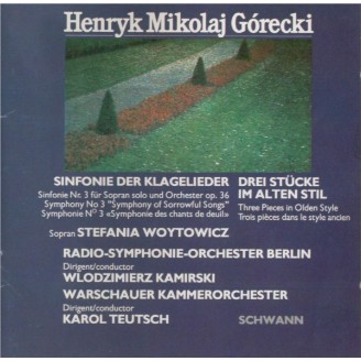 GORECKI - Teutsch - Trois pièces dans un style ancien, pour orchestre à