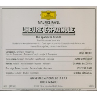 RAVEL - Maazel - L'heure espagnole, opéra