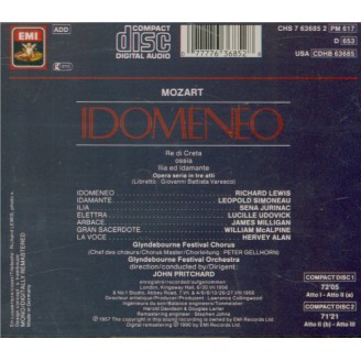 MOZART - Pritchard - Idomeneo, rè di Creta (Idoménée, roi de Crète)